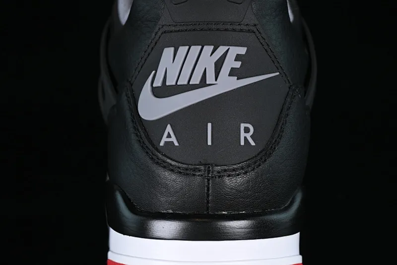 All categories Air Jordan Jordan series basketball shoes Air Jordan 4 pure original Air Jordan 4 Retro "Bred Reimagined" AJ4 Joe 4 black red FV5029-006